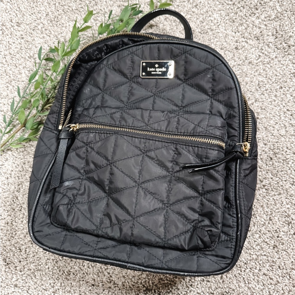 Kate Spade Medium Sized Black Backpack